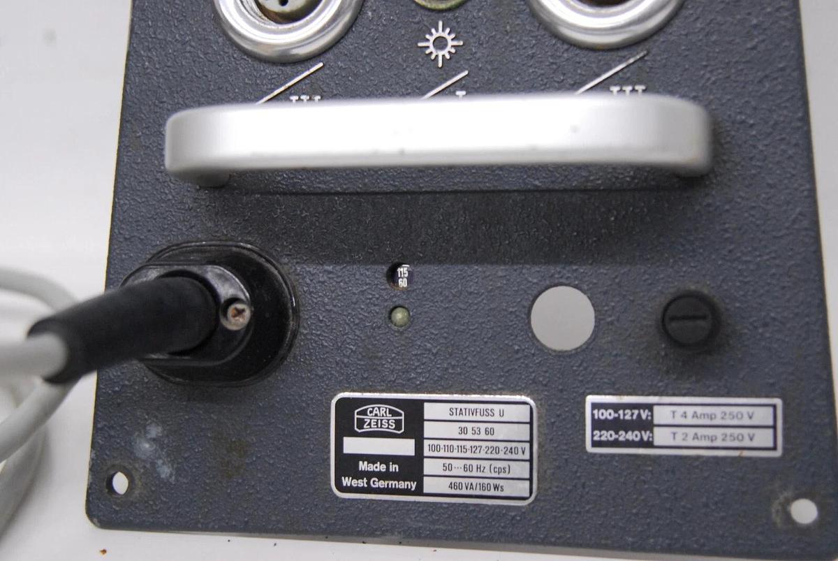 Used Carl Zeiss 305360 STATIVFUSS U OP-MI Power Control Panel