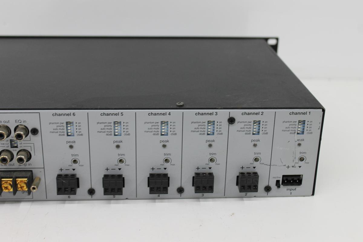 Used Biamp MXA150 6-Channel Audio Mixer Amplifier