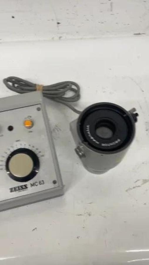 Used Zeiss 47 60 12 Microscope Shutter Prontor W/ MC 63 Controller - Universal III