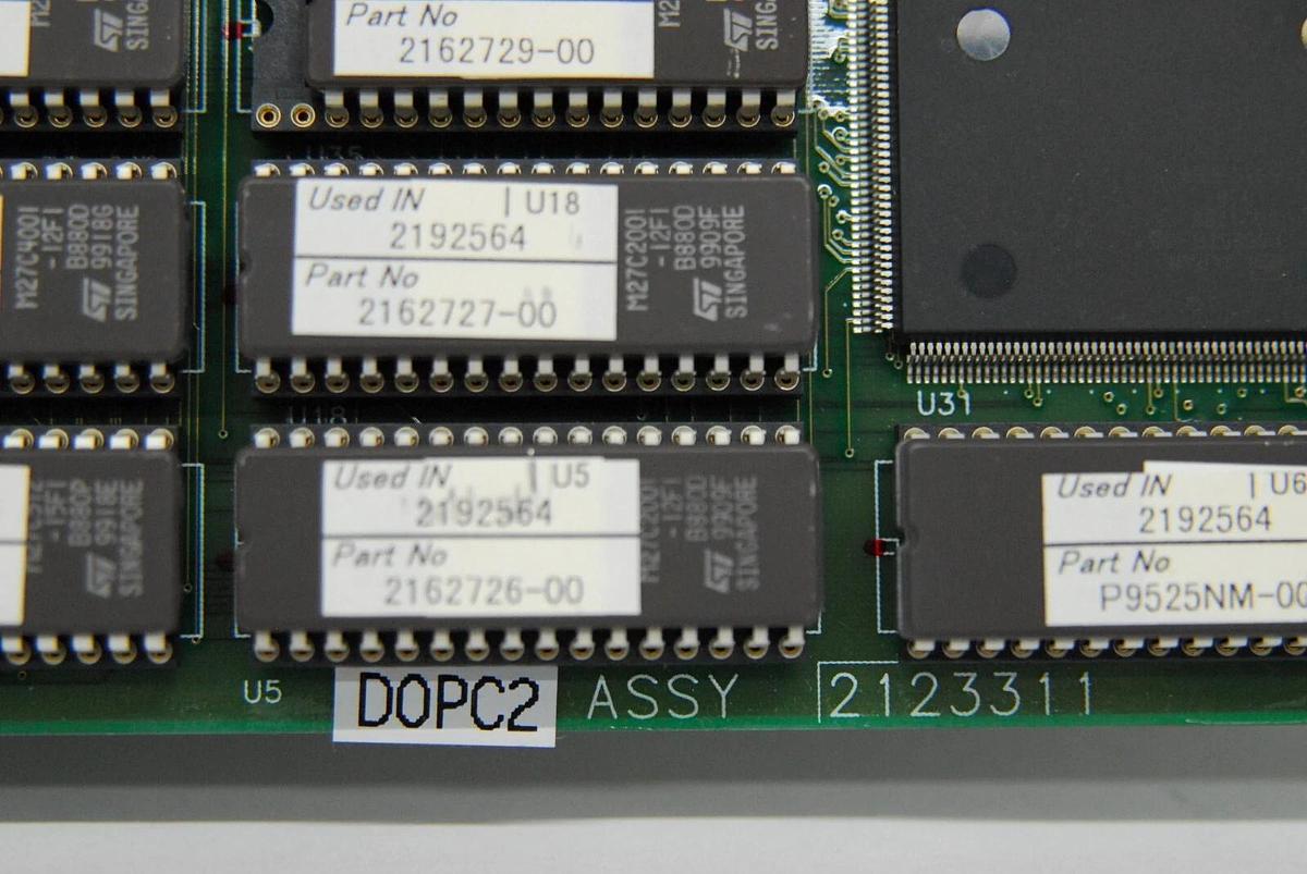 Used GE GEYMS DOPC2 2192564 2123311 Doppler and CFM Middle Processor (GE LOGIQ 400)