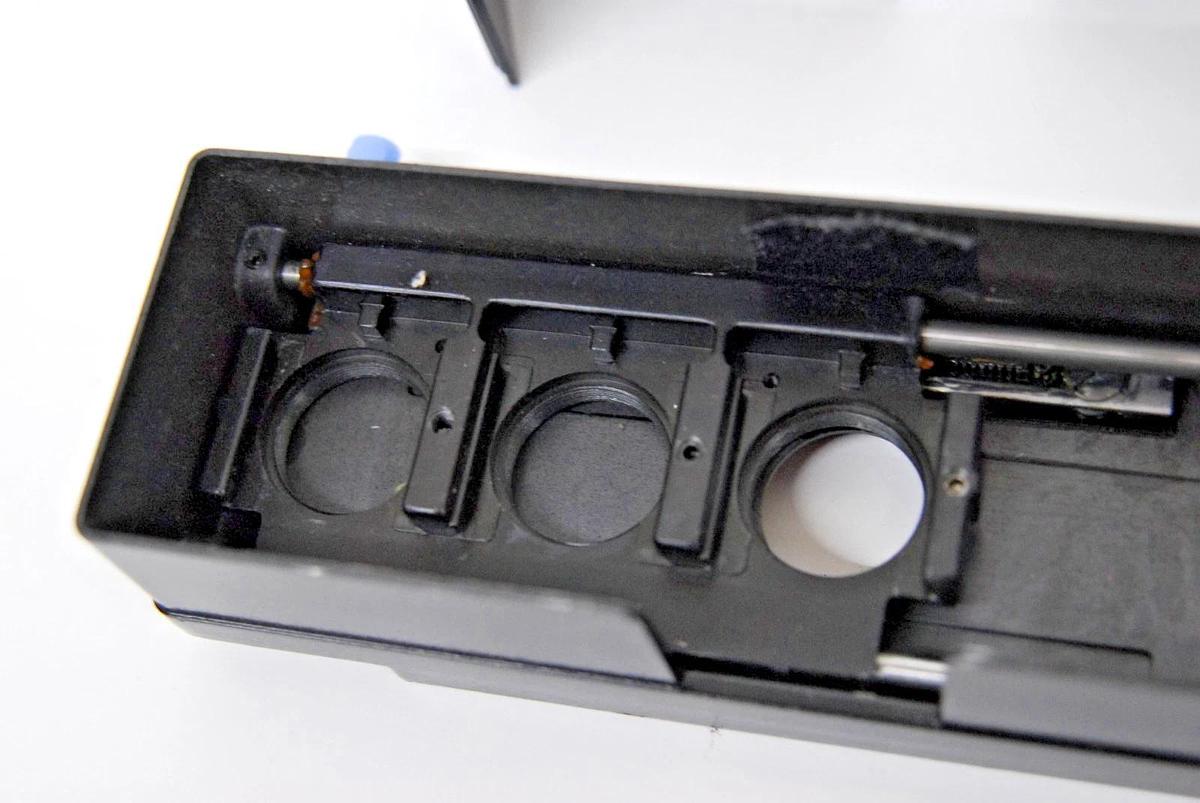 Used Nikon 3 Position Microscope Fluorescence Filter Cube Turret - Diaphot 200/300