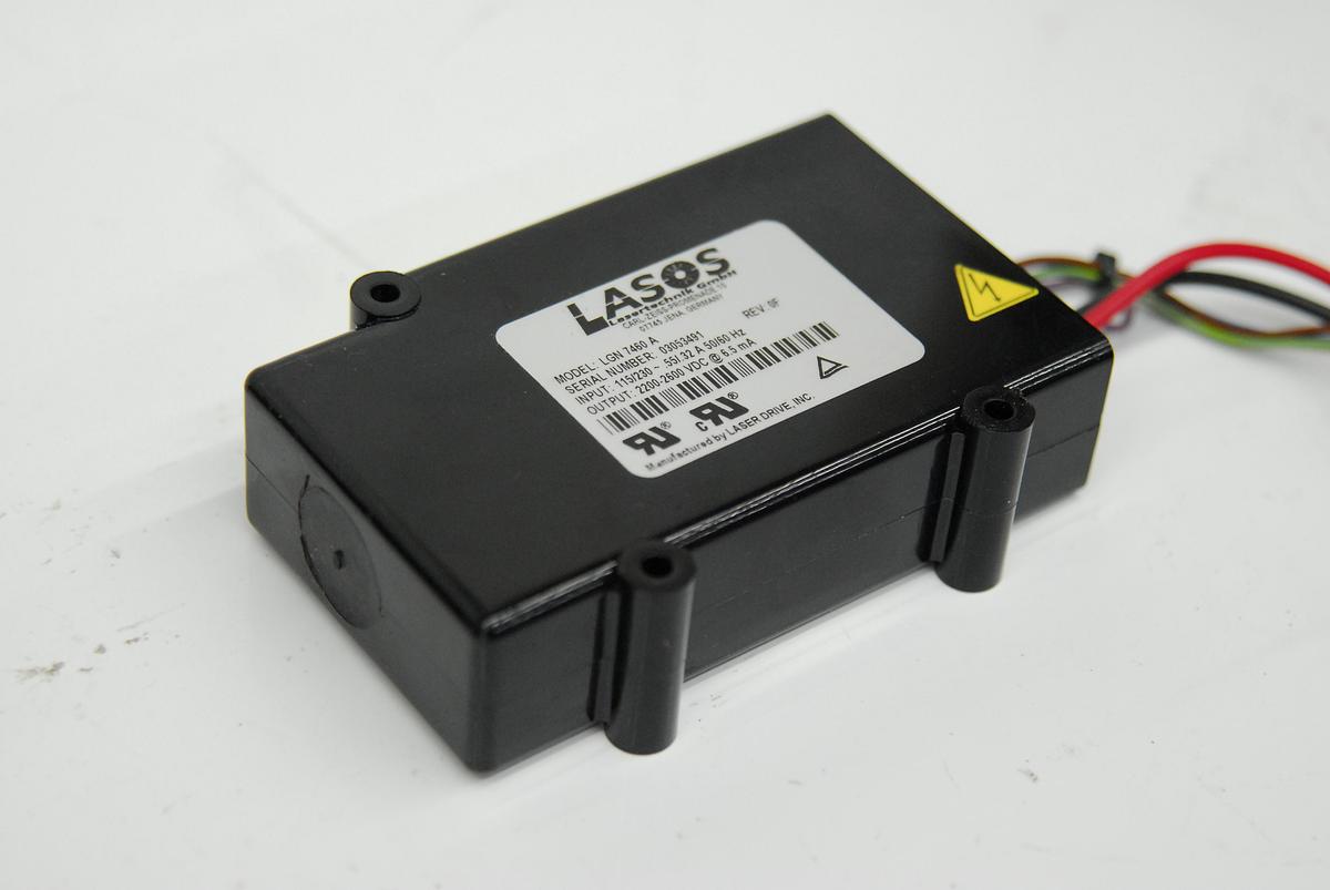 Used Lasos LGK 7628-1 He-Ne 633nm Laser Tube Head (Red) w/ LGN 7460 A Power Supply