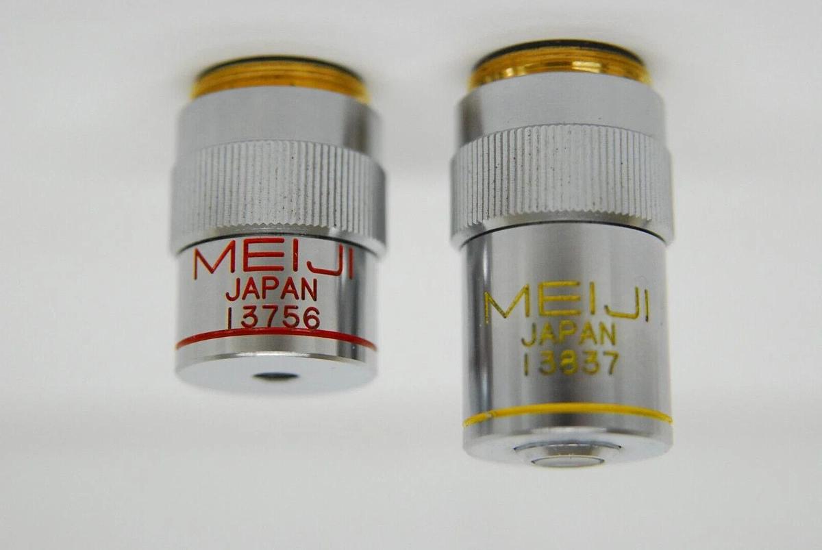 Used Meiji S.FlatField Objectives Set of 2 - 4x, 10x