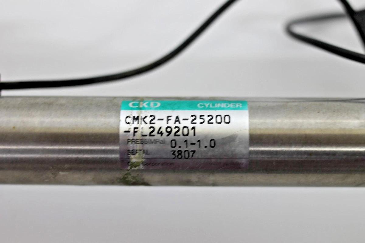 Used CKD CMK2-FA-25200-FL249201 Pneumatic Cylinder Assembly