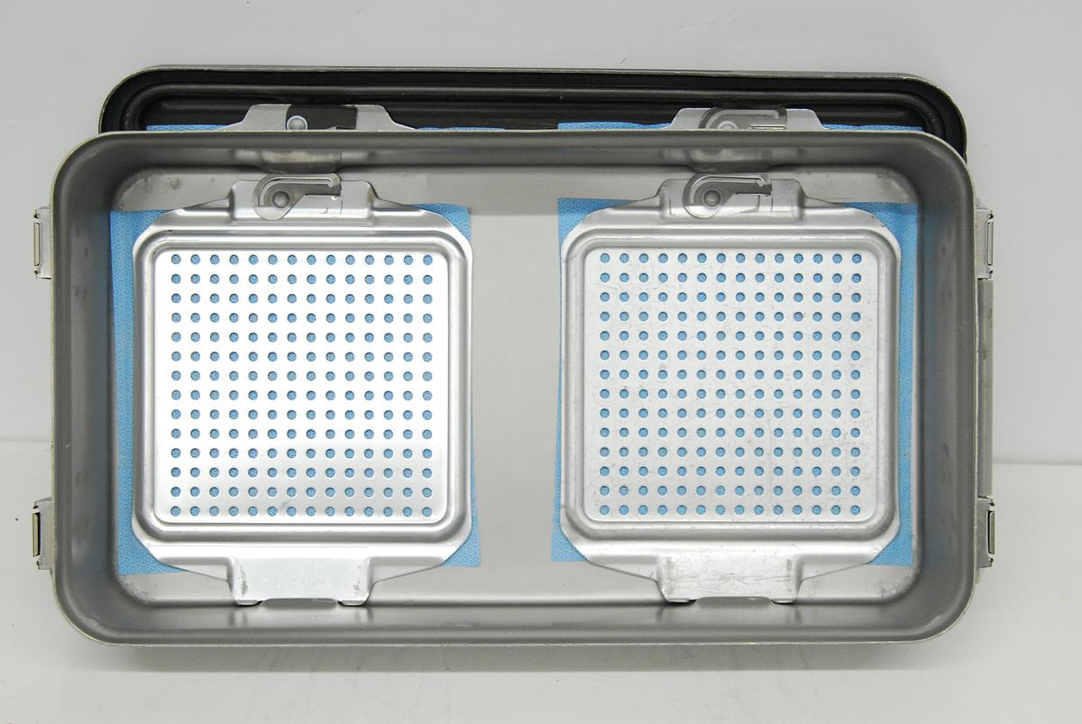 Used V Mueller Genesis Sterilization Box 12"x21"x4" / Filter Holders, Basket