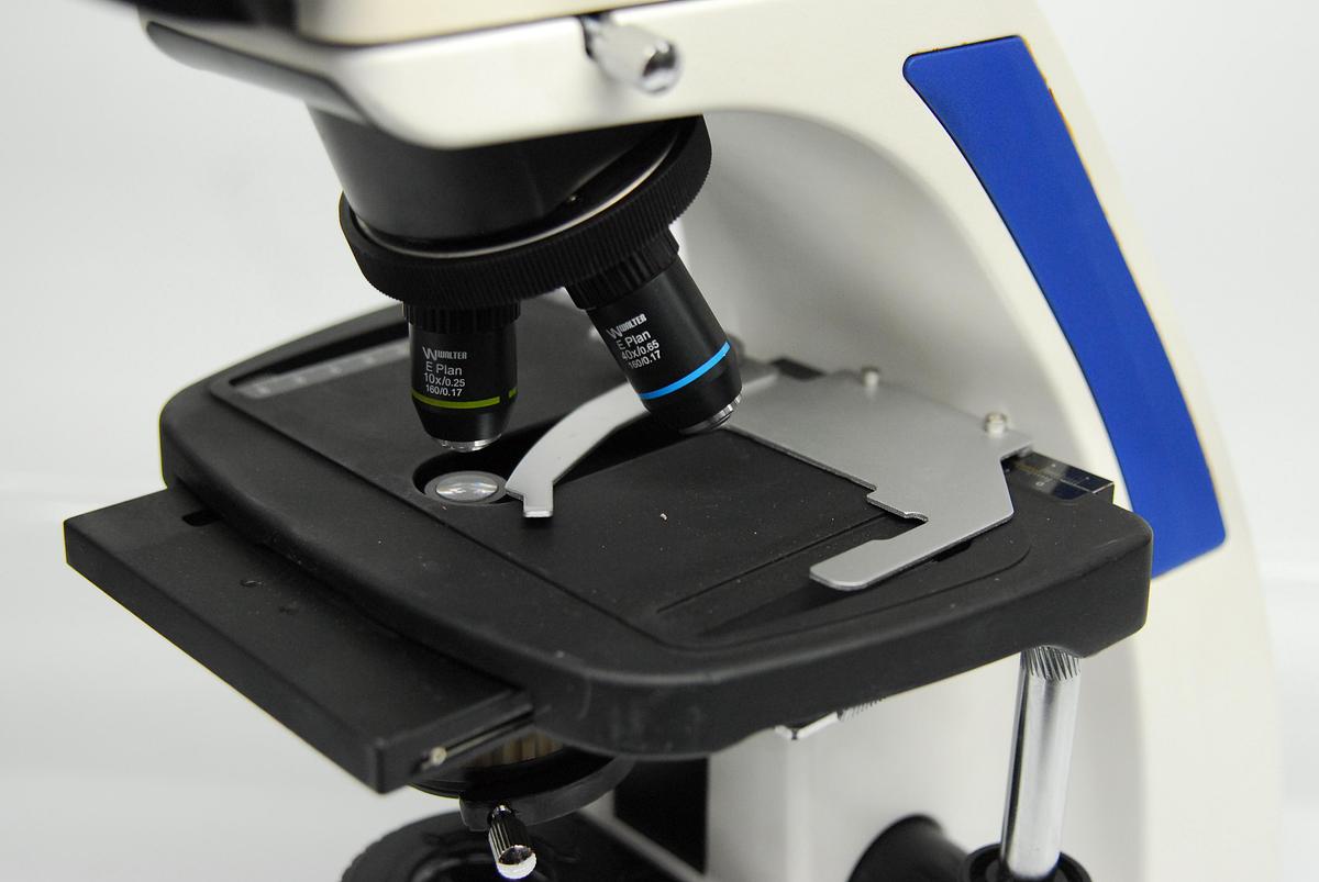 Used Walter Binocular Compound Microscope 4/10/40x Objectives - AmScope T720 Style