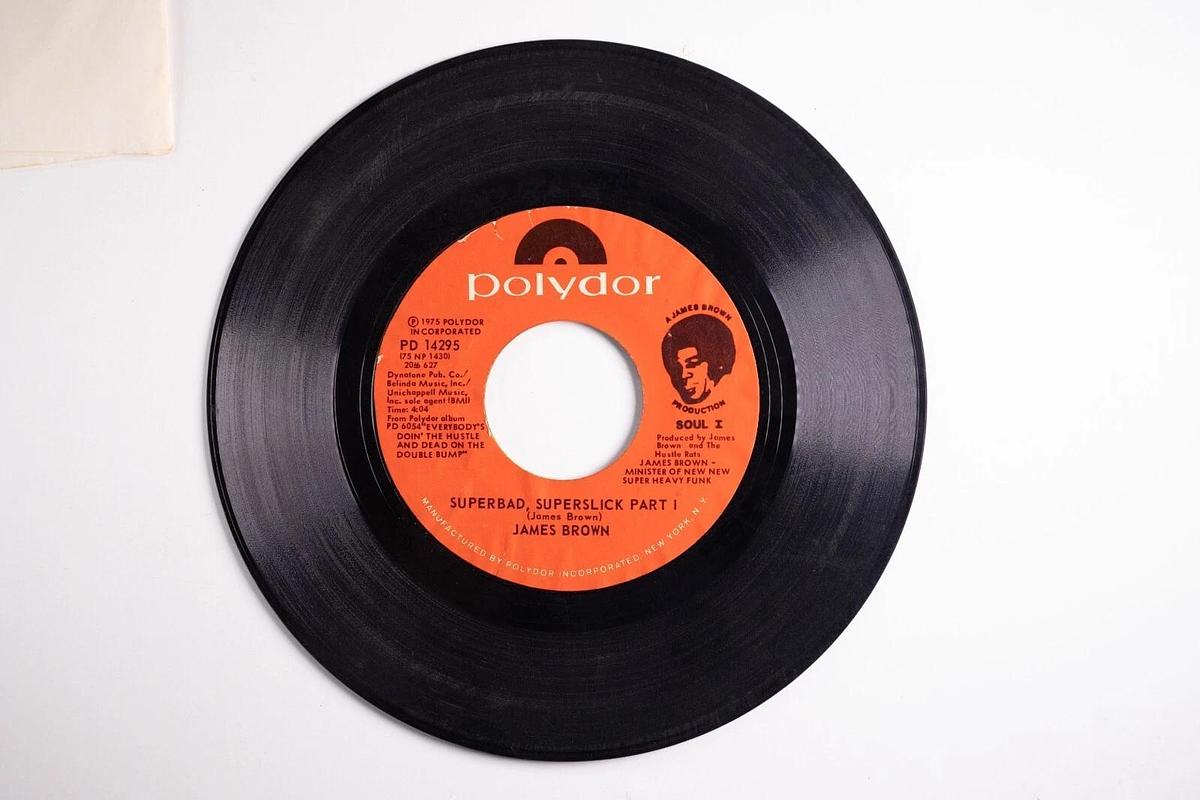 Used James Brown Super Slick 45 Record