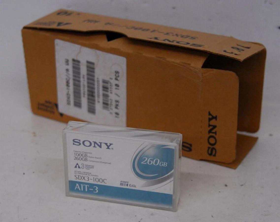 Used NEW - SONY Data Tape Cartridge SDX3-100C 260GB