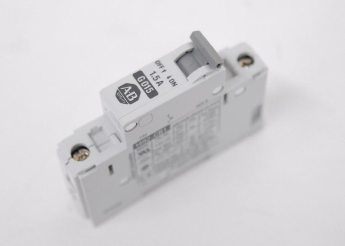 Used Allen-Bradley 1492-CB1 G015 1.5A  Single-Pole DIN Rail Miniature Circuit Breaker
