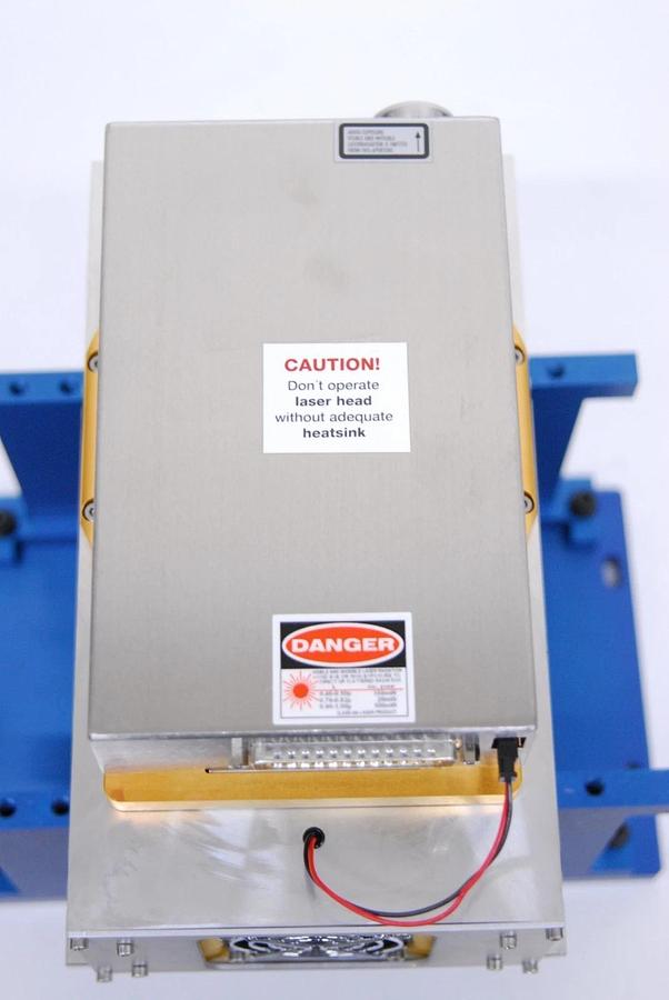 Used Coherent SAPPHIRE 488-100 488nm Laser W/ 1092551 CPU BD/Power Supply/Head Cable