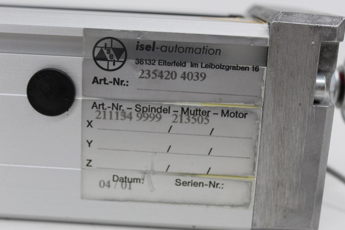 Used Isel Automation LES 4 235420 4039 Linear Actuator 17"