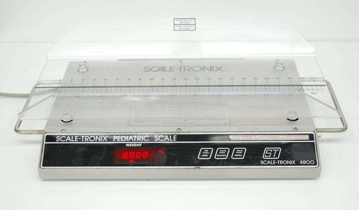 Used Scale-Tronix 4800 Pediatric Scale W/ Acrylic Cradle