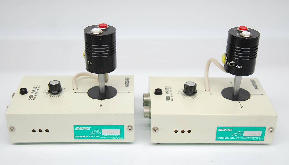 Used Narishige MM-88 Micromanipulator 3-Axis Joystick Lot w/ Power Supply & Footswitch