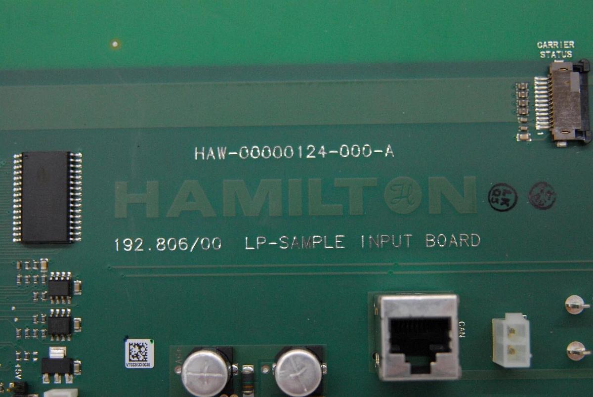 Used Hamilton 192-806/00 LP-Sample Input Board (QIAGEN QIAsymphony SP)