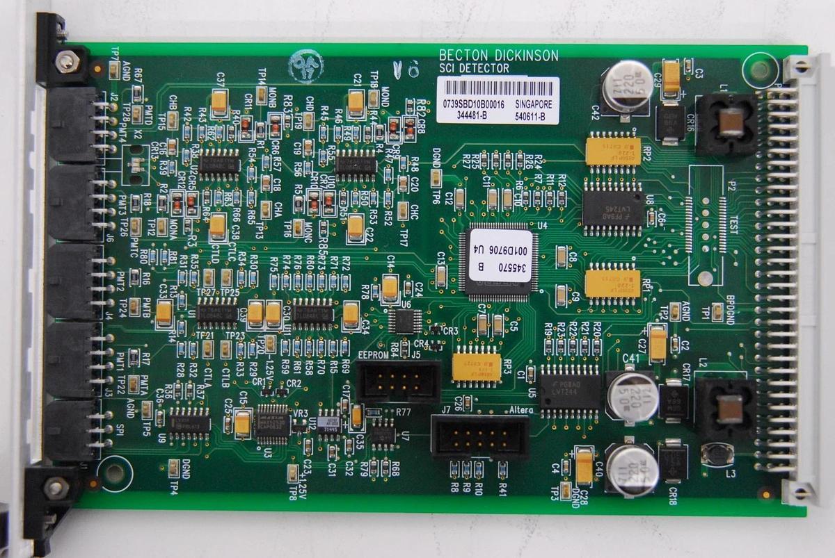 Used Becton Dickinson 344481-B 540611-B SCI Detector Board - BD FACSAria