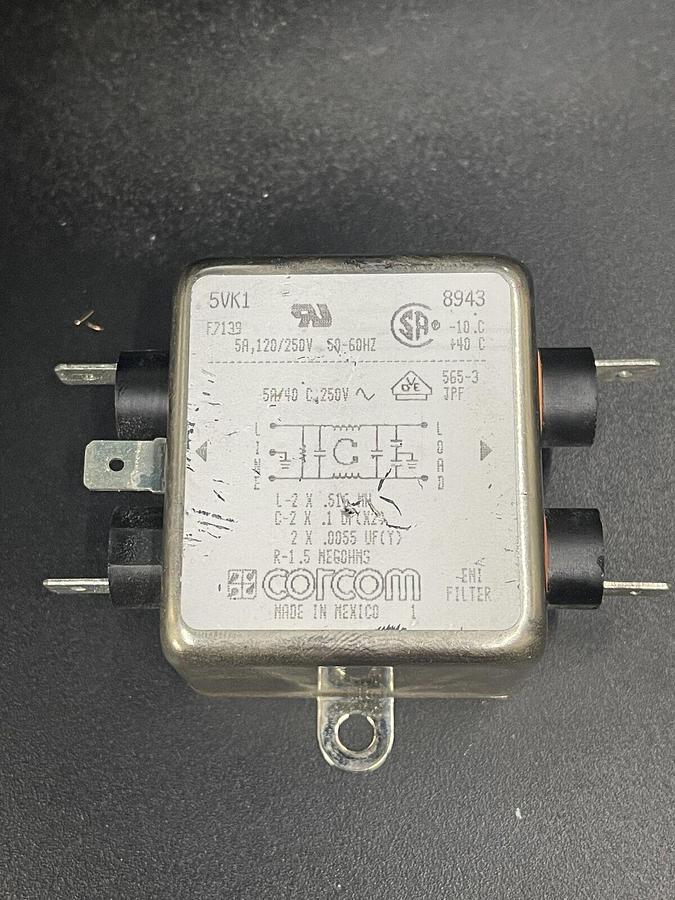 Used Corcom 5vk1 Line Filter