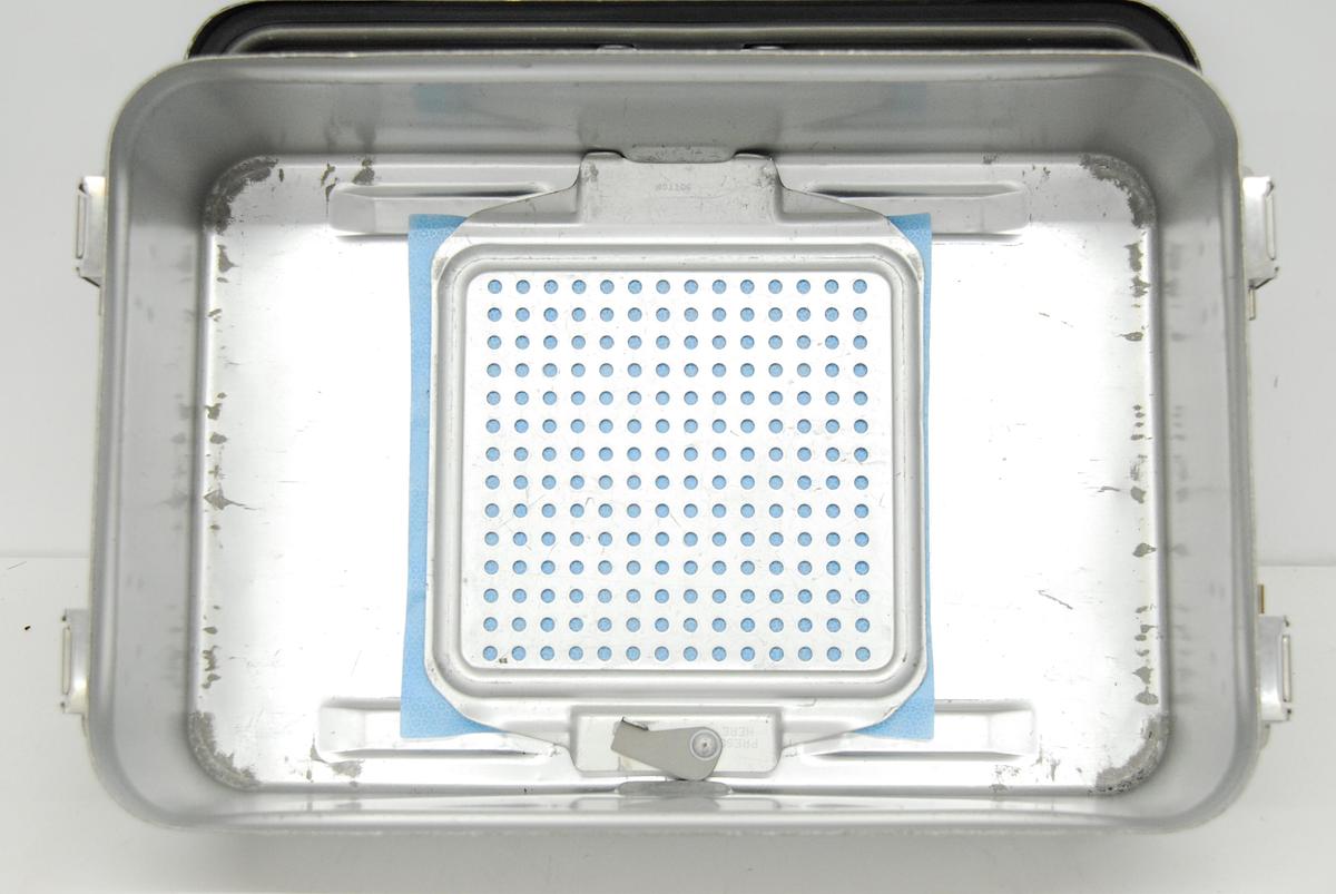 Used V Mueller Genesis Sterilization Box 17"x12"x5" w/ Filter Holders + Basket