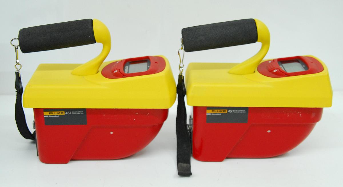 Used Fluke 451P-RYR Ion Chamber Radiation Survey Geiger Meter Victoreen - Lot of 2