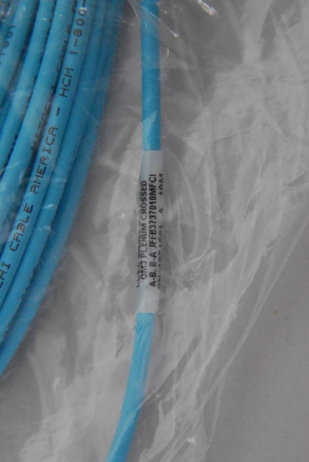 Used Hitachi 60472-2 JFFB3737010MFCI LC/LC Single Body 50/125Fiber Optic Plenum Cable