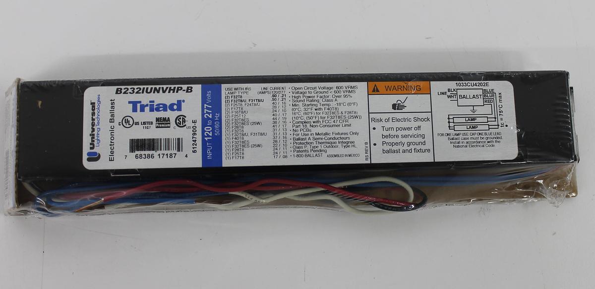 Triad B232IUNVHP-B Electronic Ballast LOT OF 5