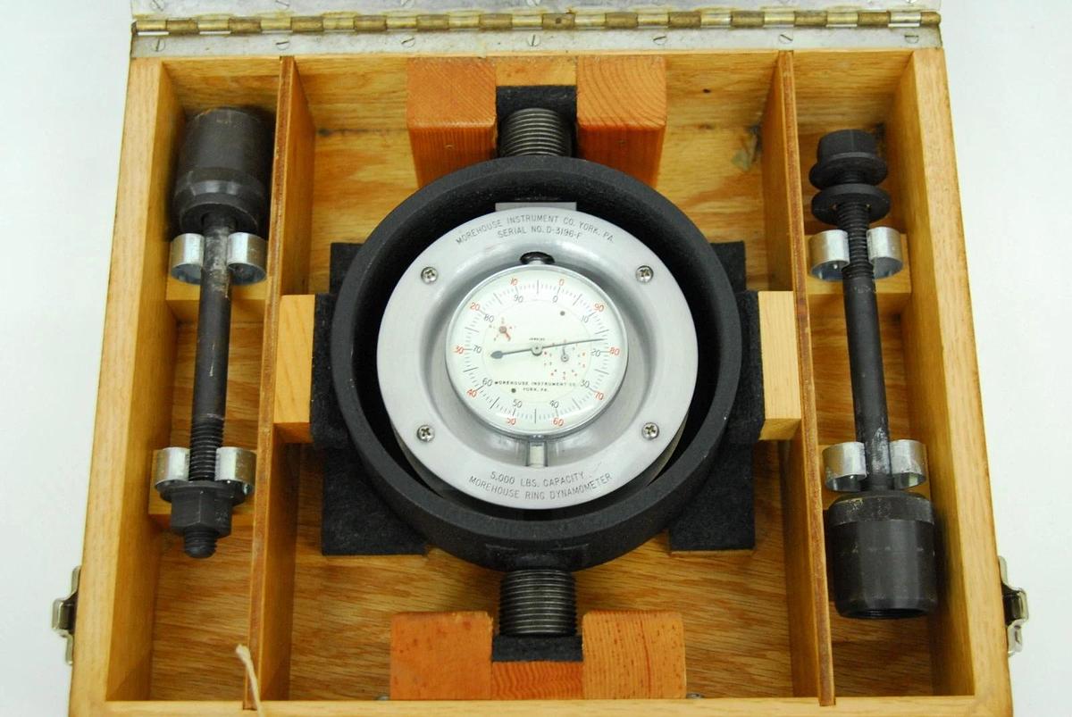 Used Morehouse 5000 LB Capacity Ring Dynamometer