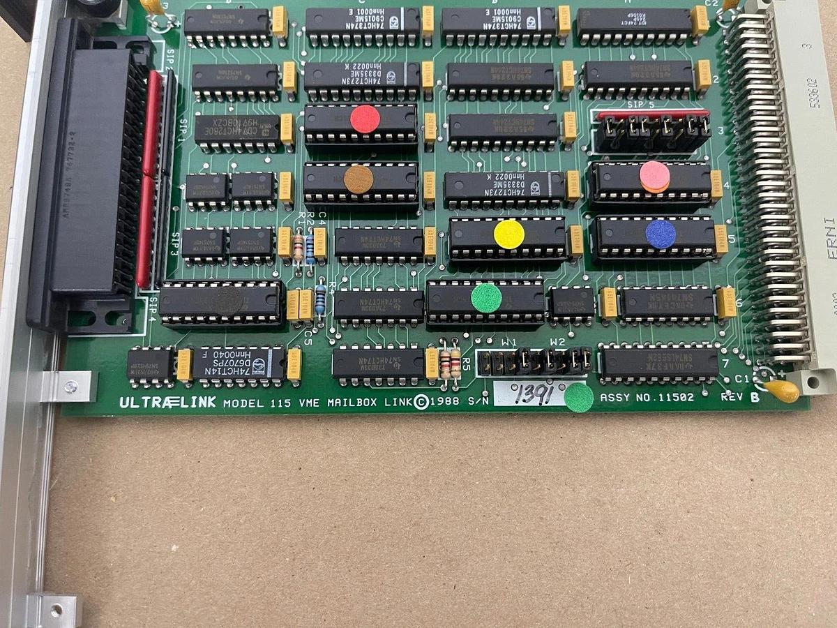 Used ULTRALINK 11502 Model 115 VME Mailbox Link /From Omicron Spectrometer 954