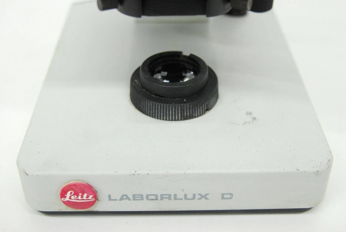 Used Leitz Laborlux D 512795 Binocular Microscope W/ EF 4/10/25/40 Objectives
