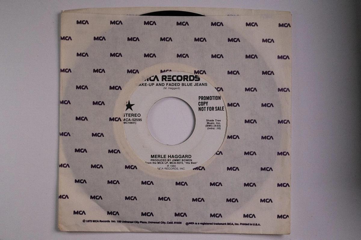 Used Merle Haggard Make‐Up and Faded Blue Jeans Promo 45