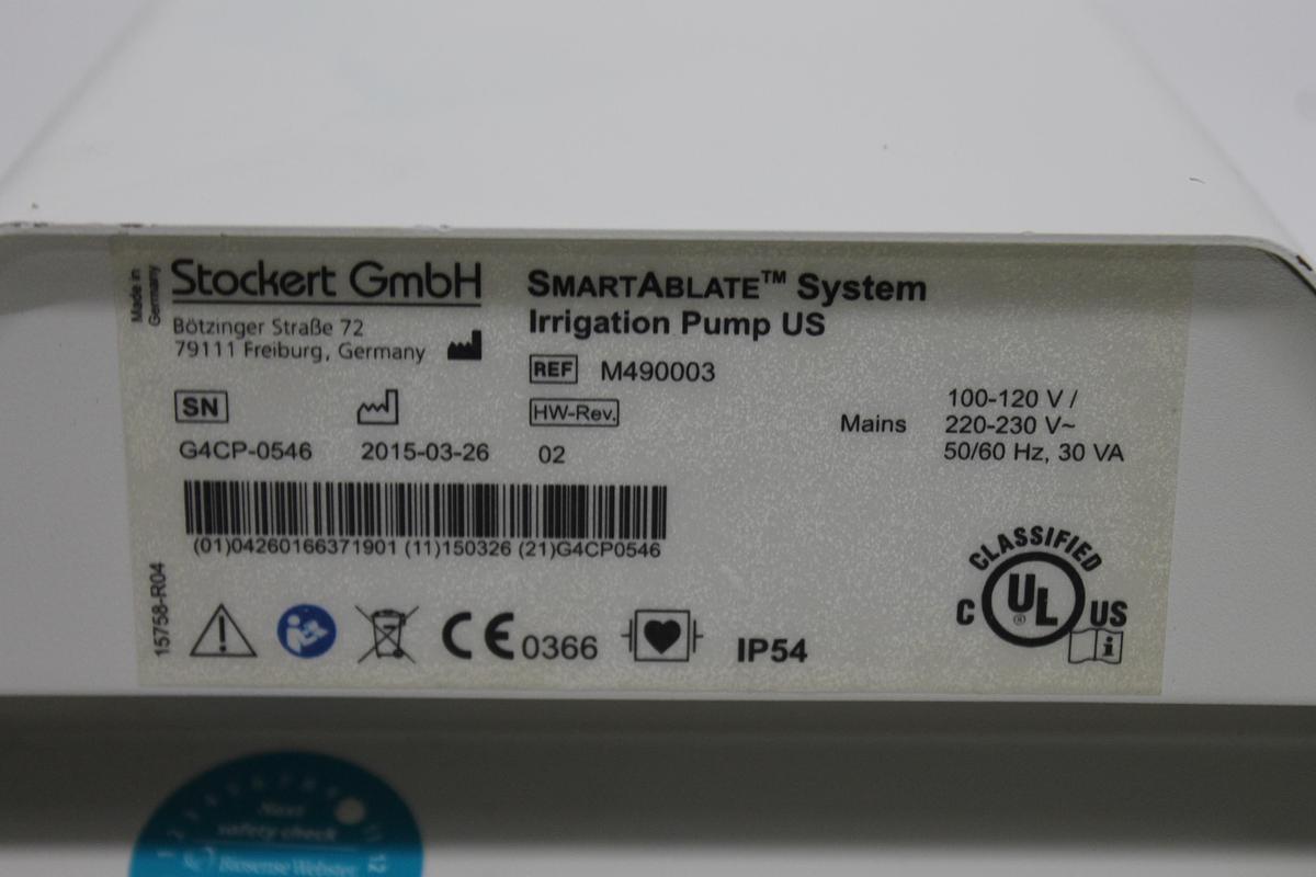 Used Stockert GmbH SmartAblate Irrigation Pump REF 490003