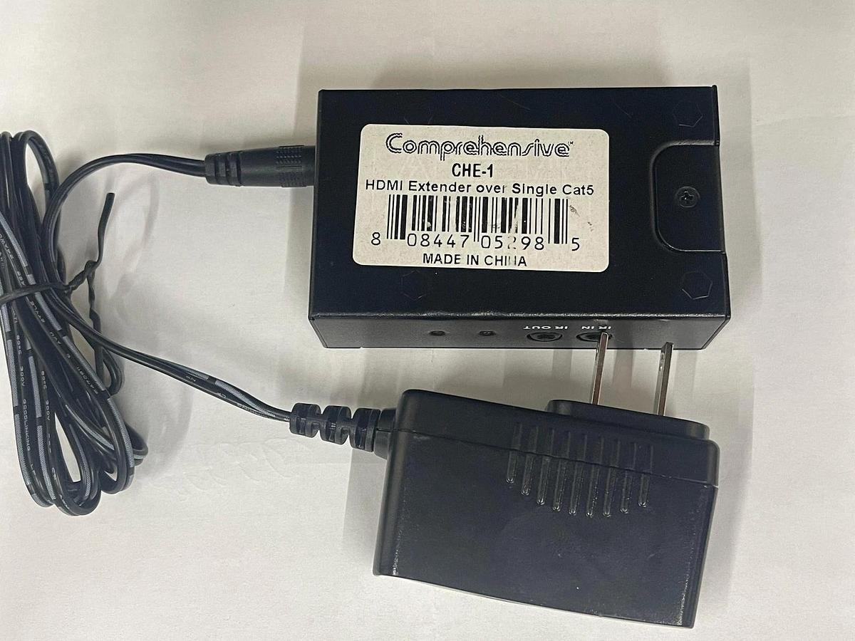 Used Comprehensive CHE-1 HDMI Transmitter W/ Power Adapter