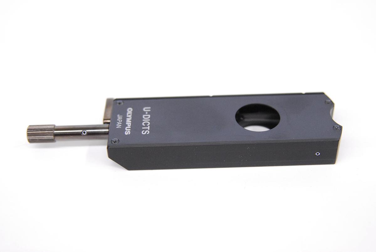 Used Olympus U-DICTS Microscope Nomarski DIC Prism Slider Shift Type (BX/IX)