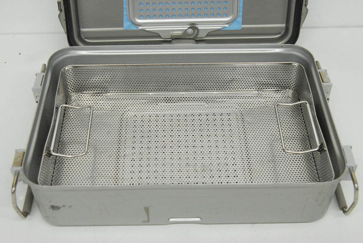 Used V Mueller Genesis Sterilization Box 17"x12"x4" w/ Filter Holders + Basket