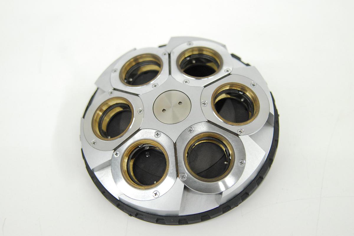 Used Nikon C-ND DIC6 Microscope Nosepiece 6 Position Objective Turret (TE300)