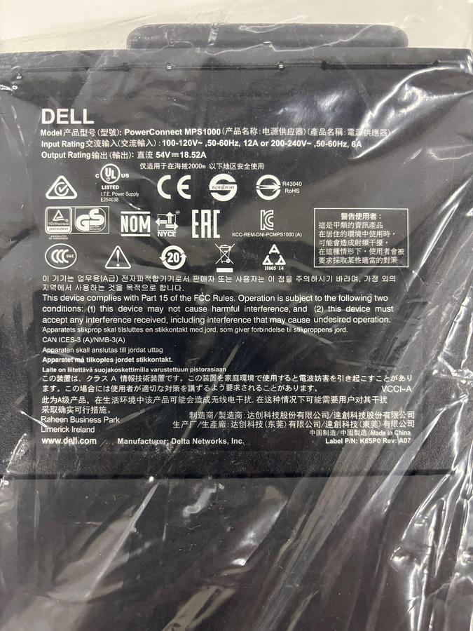 Used Dell PowerConnect MPS1000 Power Supply