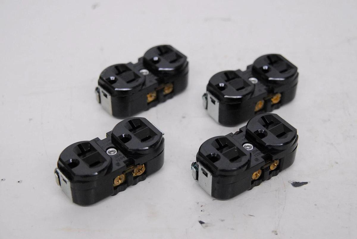 Used Rong Feng E-09 Power Receptacles 20A 125V - Lot of 4