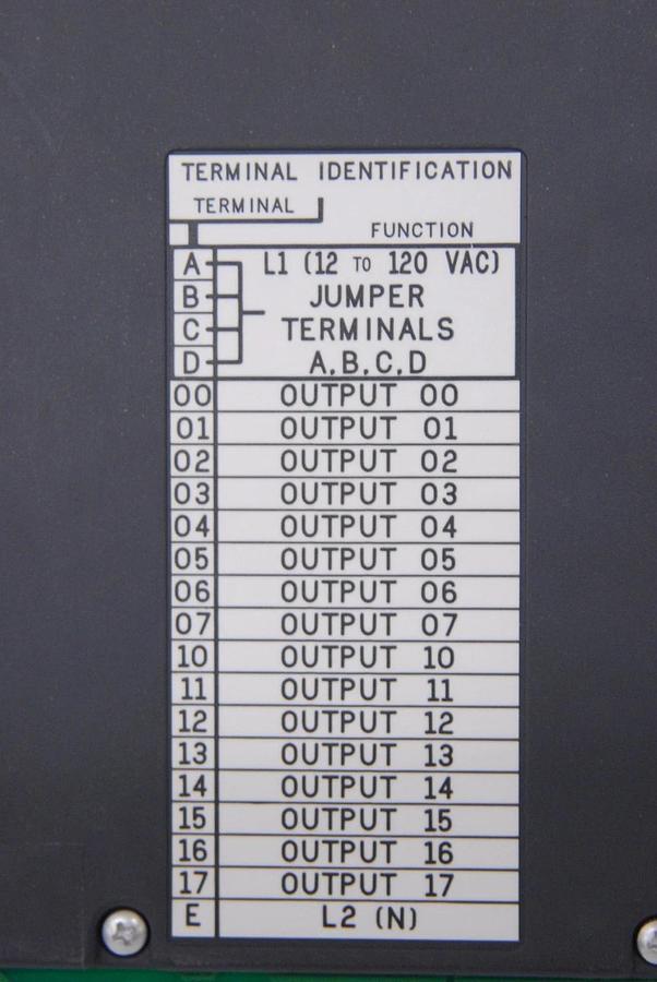 Used Allen-Bradley 1771-OAD 12 TO 120V AC Output Module