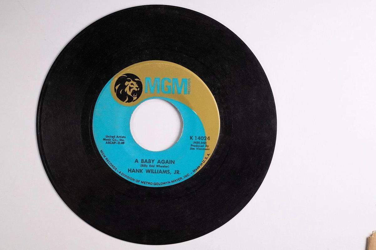 Used Hank Williams Jr. 45 Record Lot of 6