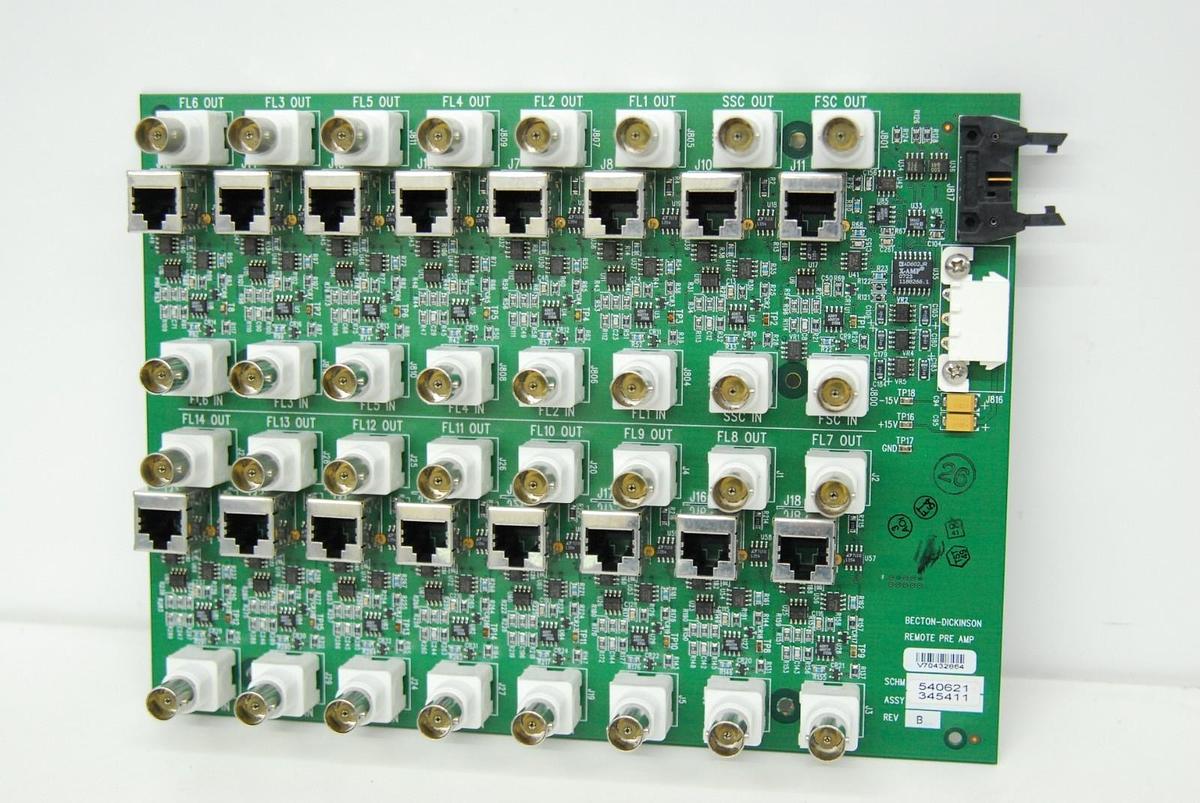 Used Becton-Dickinson 540621 345411 Remote Pre Amp Board - BD FACSAria