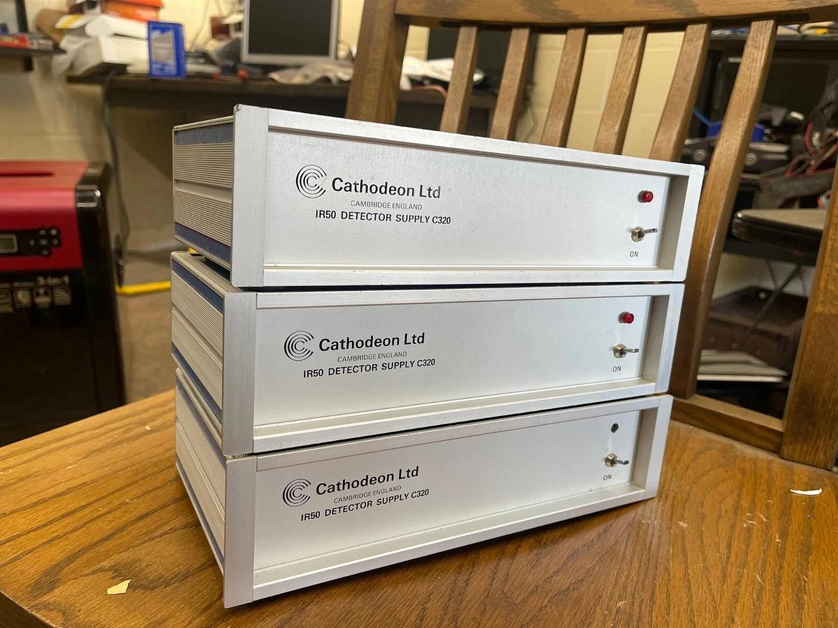 Used Cathodeon IR50 Infrared Detector and 3 IR50 Detector Supply C320 - LOT of 3