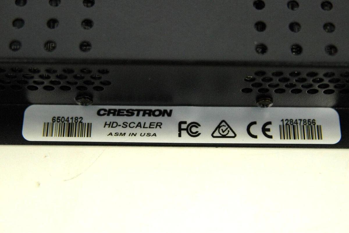 Used Crestron HD-SCALER 6504182 High-Definition Video Scaler W/ Power Adapter