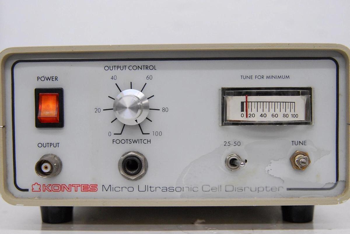 Used Kontes KT50 Micro Ultrasonic Cell Disruptor - PARTS/ REPAIR