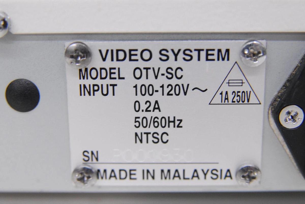 Used Olympus OTV-SC Video System W/ MAJ-554 Endoscope Camera Head, AR-T10E Coupler