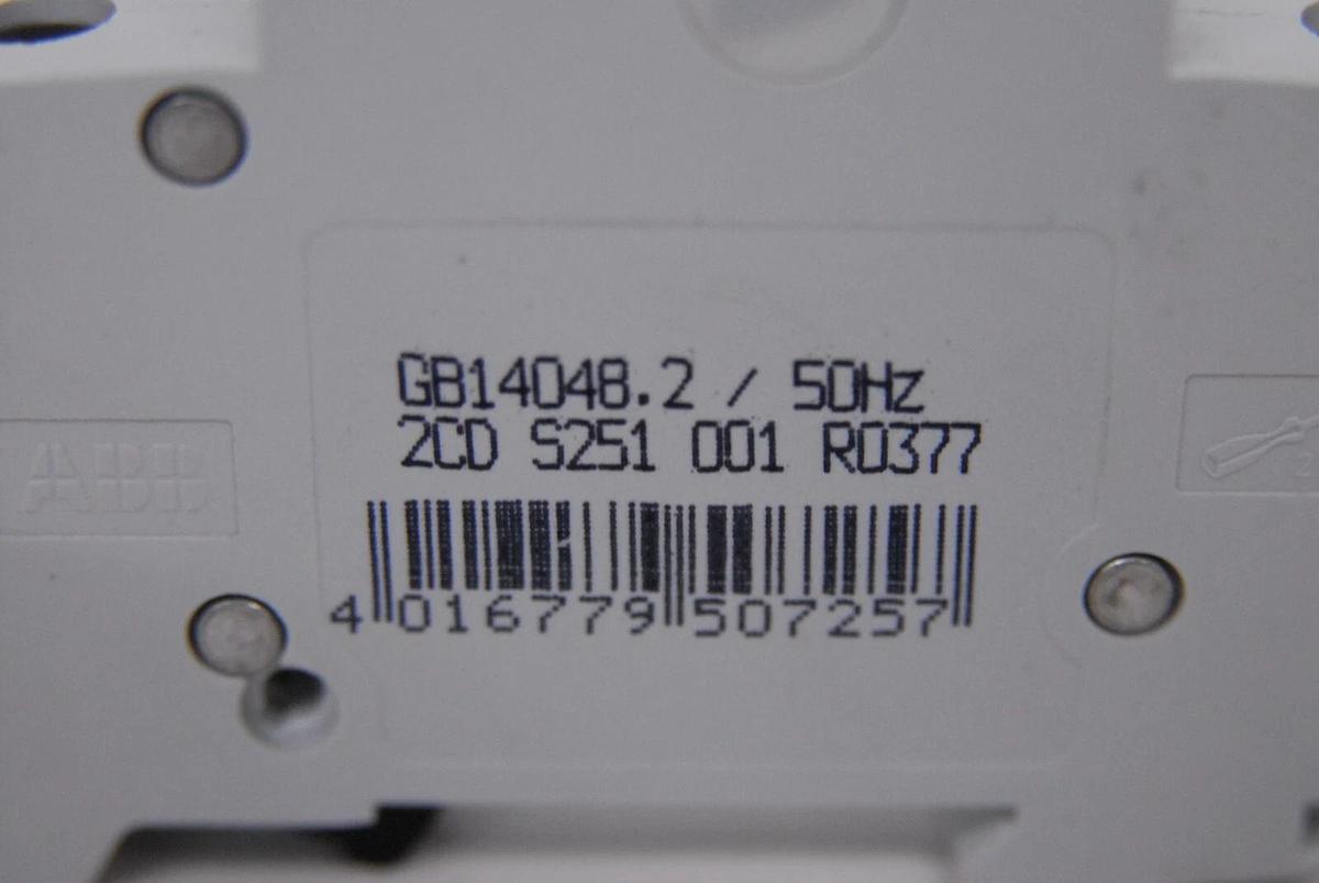 Used ABB S 201 K 6 A GB14048.2 Circuit Breaker - Lot of 2