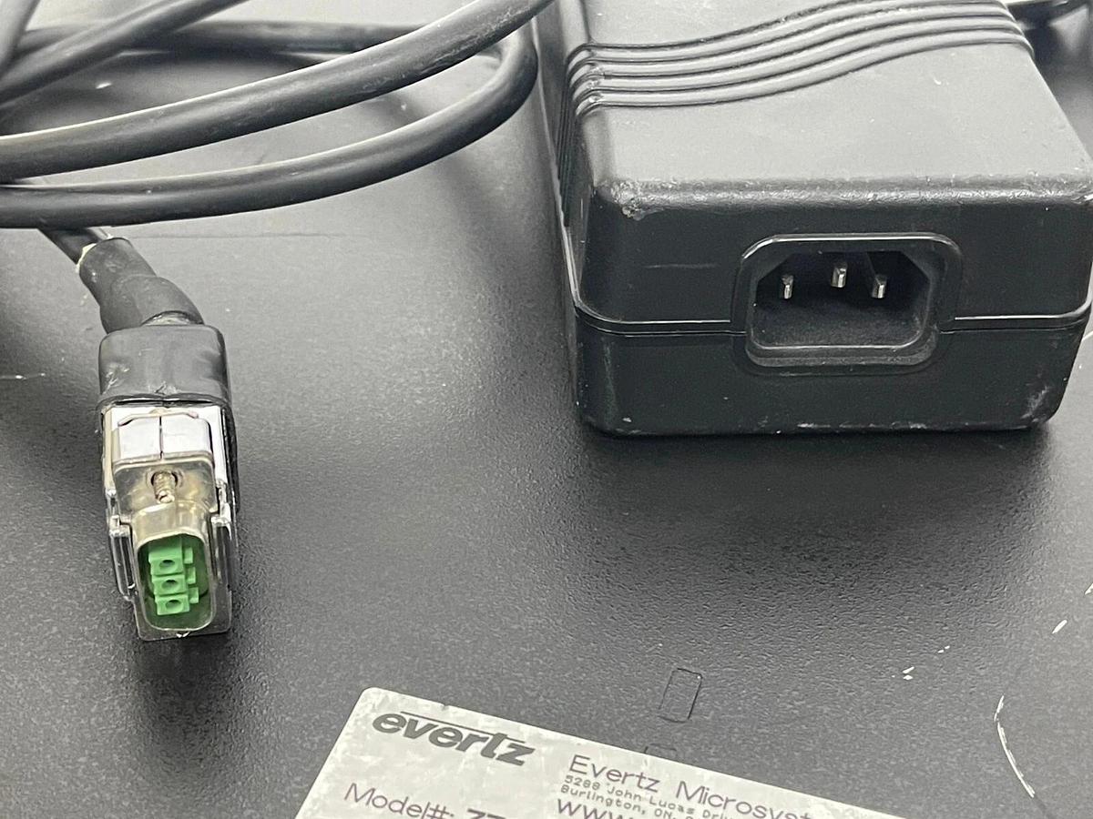 Used Evertz 7701 1RU Multiframe /W 7711UC-HD, 7760CCM-HD, 7736CD2-A4 Cards