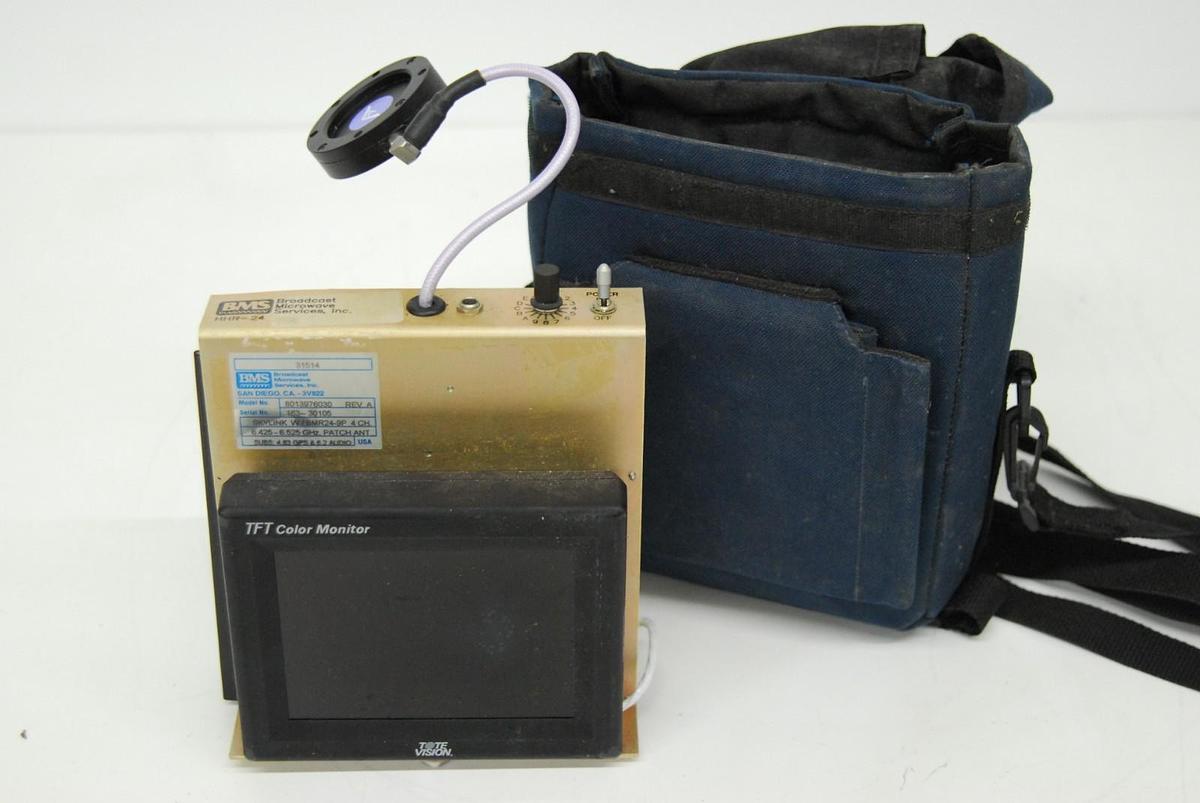 Used BMS HHR-24 SKYLINK BMR24-9PN RCVR 6425-6525 TFT Color Monitor