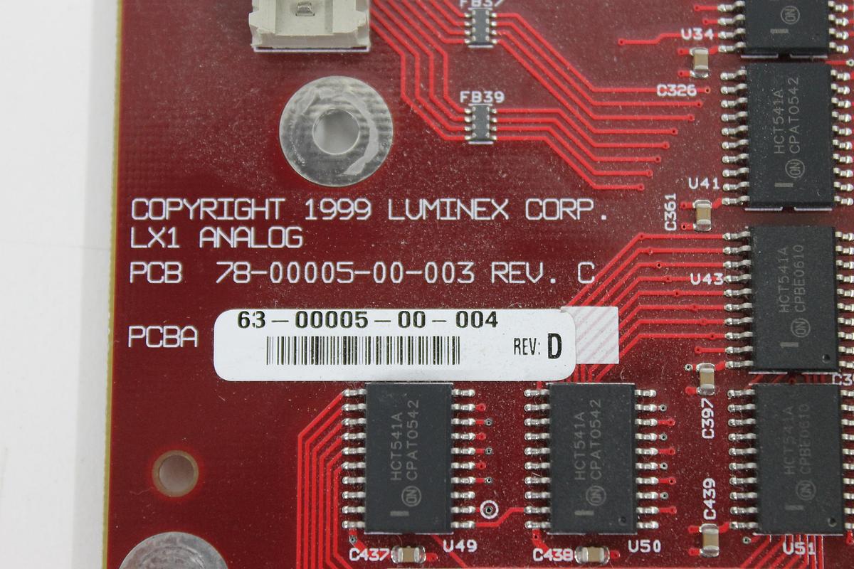 Used Luminex 100 LX1 Analog PCB 78-00005-00-003