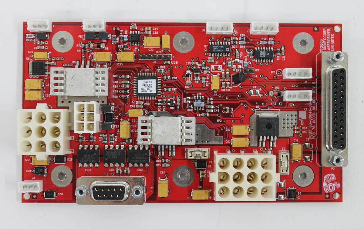 Used Luminex 100 Laser Driver PCB 63-00041-00-001