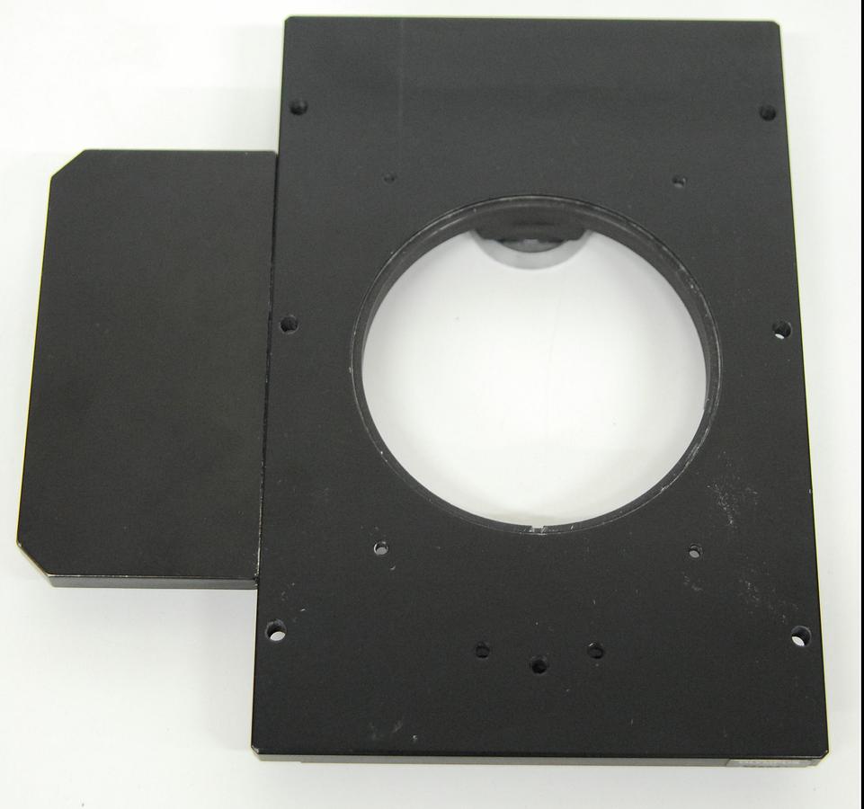Used Olympus IMT2-SP Stage with Insert, Mechanical XY Click-Stop Attachment