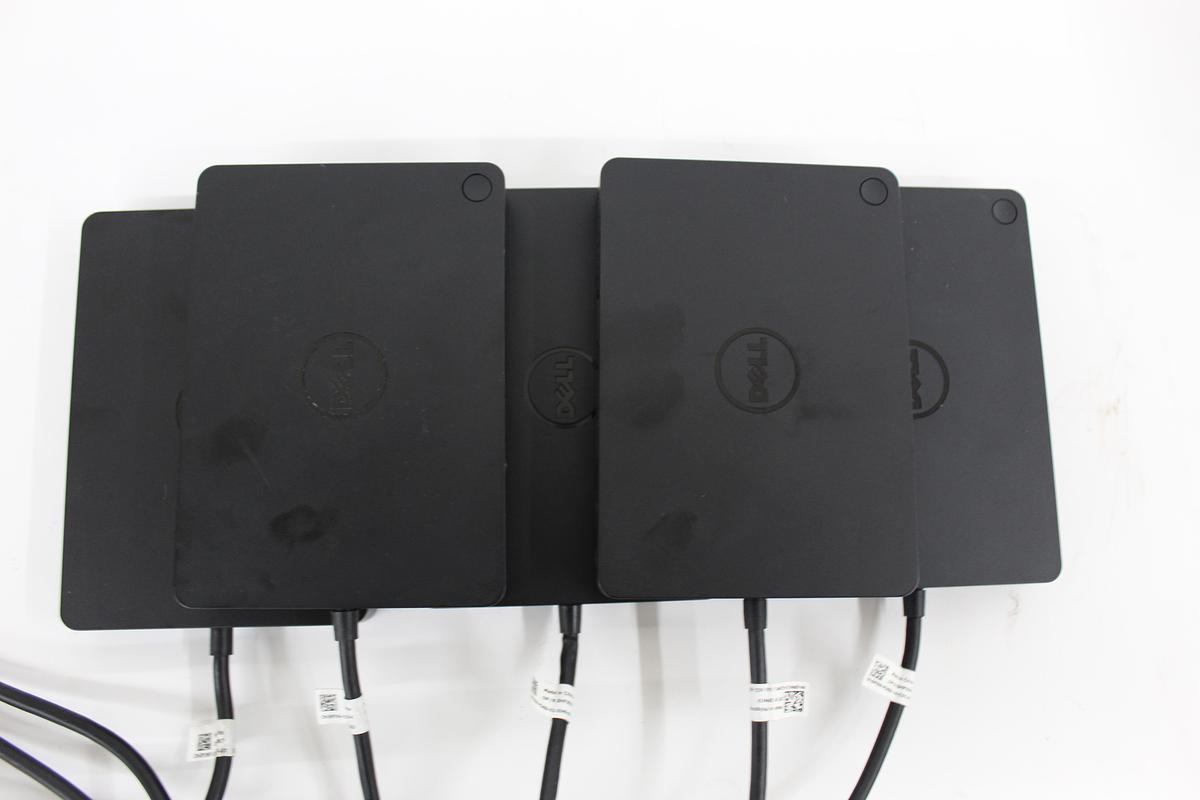 Used Dell WD15 K17A Thunderbolt Docking Station LOT OF 5