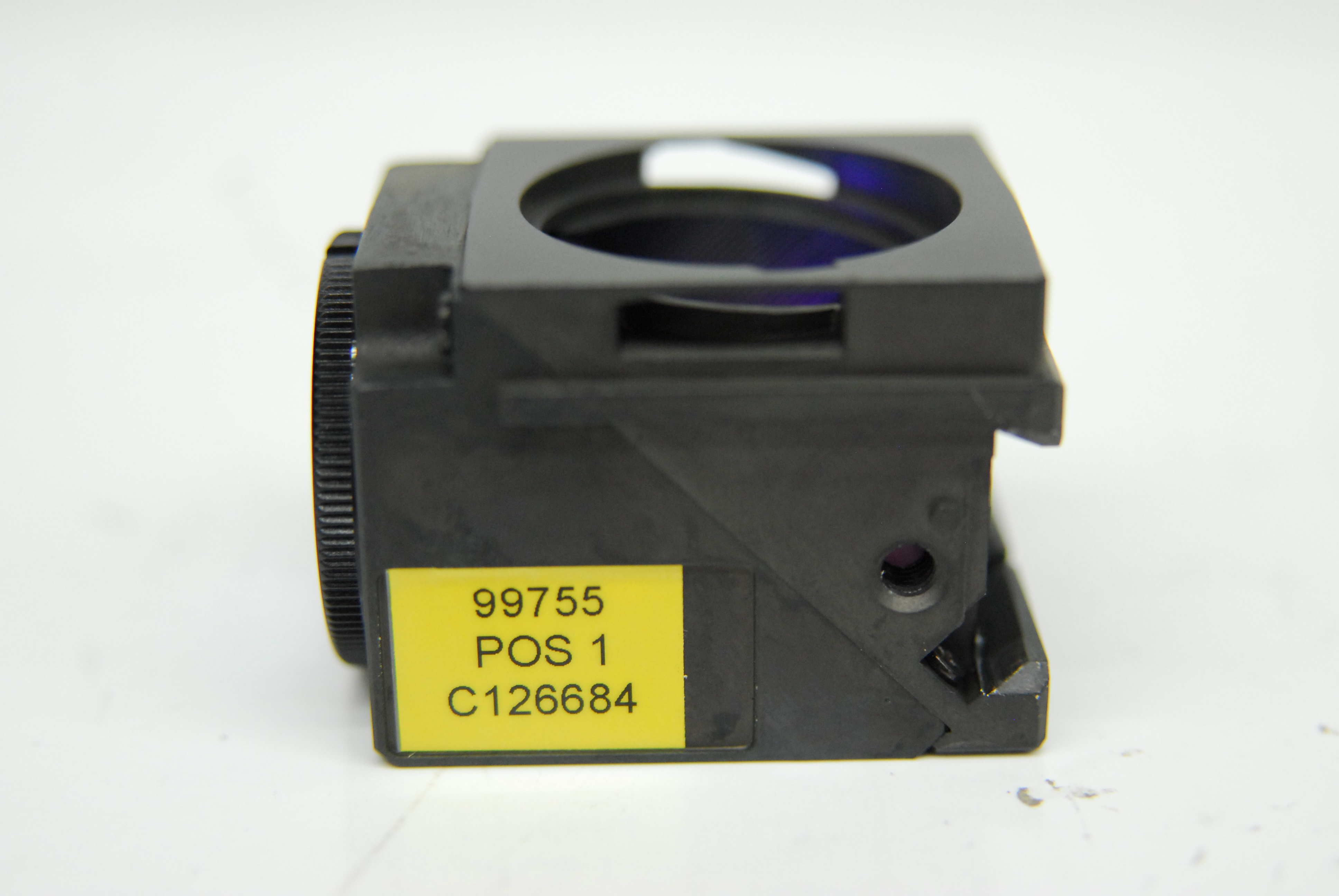 Used Nikon 99755 POS 1 C1 V4C EM 445/35 + 660LP Microscope Fluorescence Filter Cube